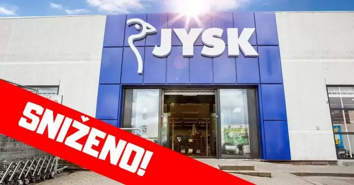 snizeno u jysk trgovinama. aktuelno snizenje. snizeno, akcijski katalog.