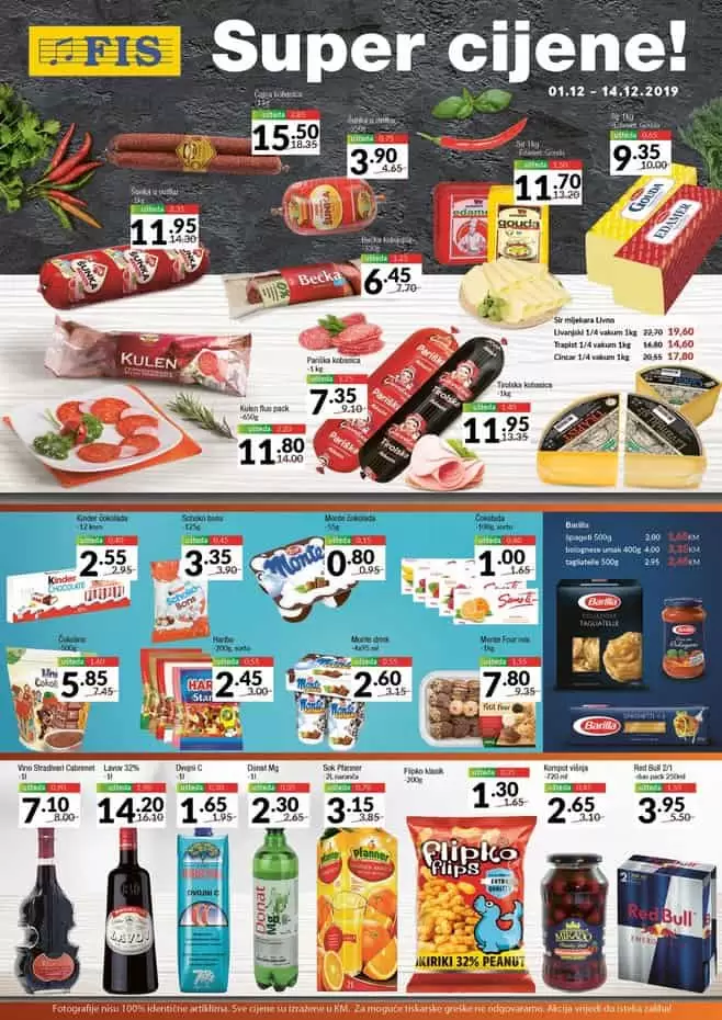 fis akcijski katalog prehraba u hemija. snizeno. snizenje, akcija. popusti. katalozi. letak. fis vitez