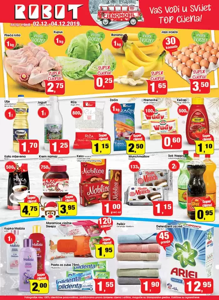 Robot akcija za ocetak sedmice. super akcija. popust. trgovina. zaposlenje. snizenje. snizeno. 