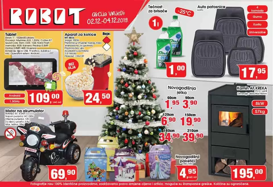 Robot akcija za ocetak sedmice. super akcija. popust. trgovina. zaposlenje. snizenje. snizeno.  akcijski katalog