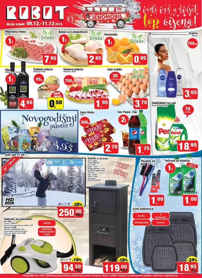 Robotov cjenomobil Vas vodi u svijet TOP cijena ? Akcija vrijedi od 9.12. do 11.12. ? Vaš Robot <3
