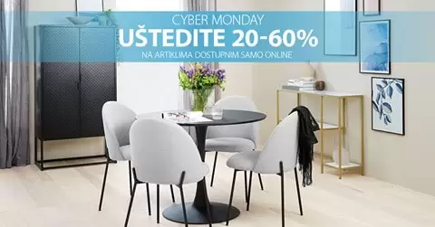 Uživajte u jednostavnoj i sigurnoj online kupovini iz udobnosti vašeg doma, jer smo za vas pripremili fantastičnu online ponudu! Jysk CYBER MONDAY uštedite 20-60% na svim artiklima! Prošireni dio JYSK asortimana dostupan samo online sad je snižen do odličnih 60%! 