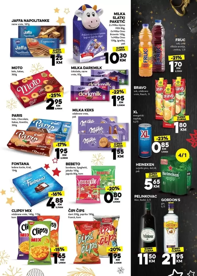 konzum akcijaki katalog. konzum snizenje. snizeno. akcija. popusti. katalozi. radno vrijeme. zaposlenje. novogodisnje snizenje u konzum trgovinama. ?✨Podijelimo radost zajedno ✨? Decembar je mjesec darivanja, iskrene dječije radosti i čarolije koju nose praznici ✨ stoga učinimo da svako dijete osjeti radost praznika ✨ Za kupovinu svakog Slatkog paketića radosti ? u Konzumu od 01.12.-20.12. ODVAJAMO 1KM kako bismo zajedno osigurali novogodišnje paketiće za djecu bez roditeljskog staranja i teško oboljelu djecu širom Bosne i Hercegovine. Jer radost je veća kad se dijeli ? milka dorina. cokolade.