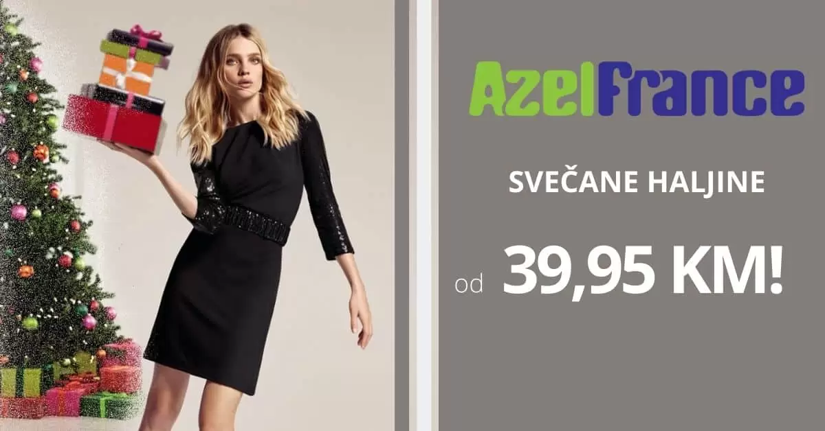 azel france snizenje Prodajemo samo novu robu poznatih brandova. U našim prodavnicama naći ćete artikle po zadnjim modnim trendovima i to po povoljnim cijenama. Nevjerovatno širok asortiman u našim prodavnicama obnavlja se najmanje dva puta sedmično: majice, hlače, džins, suknje, haljine, jakne, kaiševi, šalovi, torbe, cipele, naočale, nakit i puno više od toga za žene, muškarce i djecu. I sve to od najmodernijih međunarodnih brandova. Posjetite nas i uvjerite se. Founding Date 2003 Products Outlet,muška i ženska odjeća. Brandovi:Morgan,Gémo i La Halle,Sergio Tacchini,Tommy Hilfiger,Jenken Crossby,Oh la la,Manta,Nagata,Outfiters Nation... popusti. akcije.