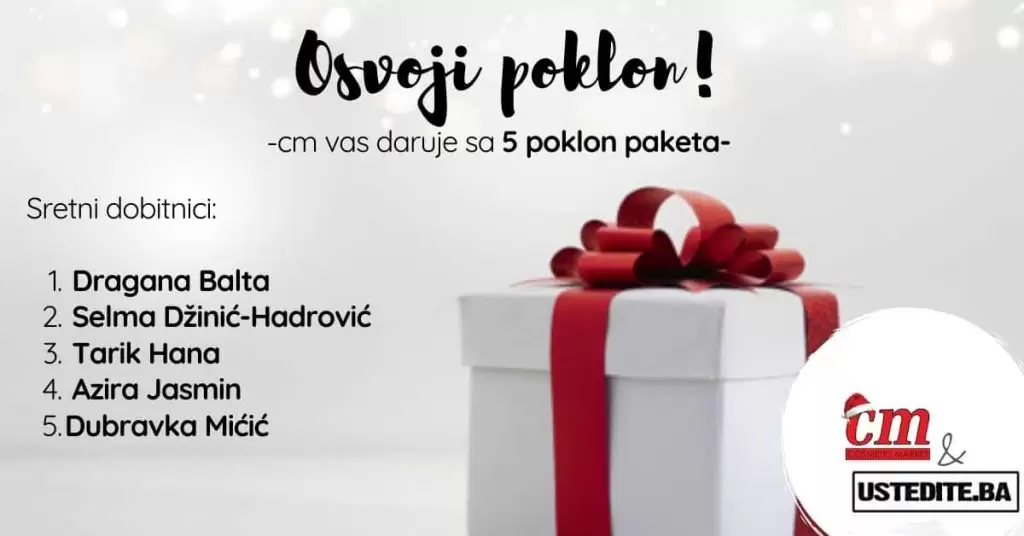 cm-cosmetic market nagradio je 5 Ustedite.ba fanova! Uslov za učešće je bio da  nam napišite nam šta najčešće kupujete u cm-u Pravo učešća imali su svi facebook/instagram fanovi sa područja BiH.
