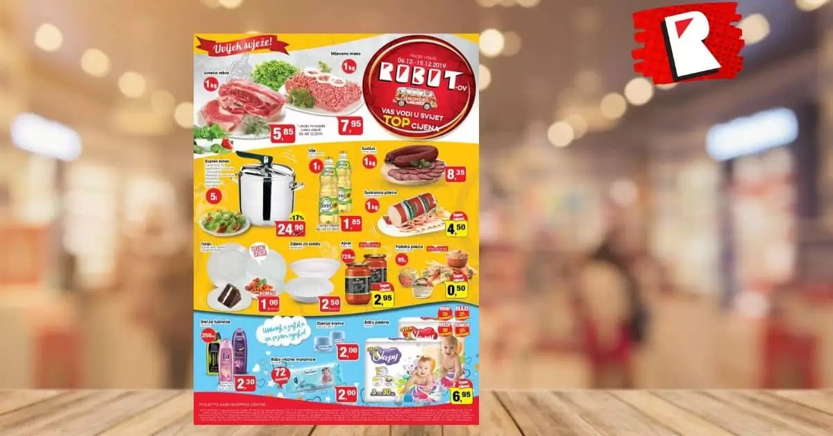 robotova super akcija. robot akcijski katalog. robot akcija. robot katalog. robot radno vrijeme. robot cjenomobil. robot zaspolenje. najnize cijene u robotu. gdje kupiti. snizeno. snizenje. popust. popusti u bih. akcija. hrana
