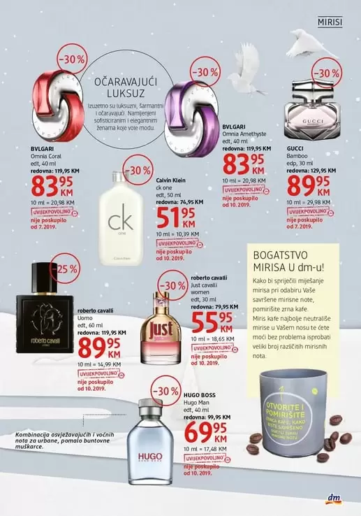dm akcijski katalgo parfema. parfemi akcija. parfemi popust. super akcija. super katalog. dm zaposlenje. dm radno vrijeme. volim snizenje. sta pokloniti voljenoj osobi. snizeno. akcija. letak. dm drigerie markt. ck. bvlgari