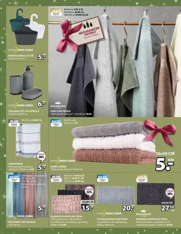 jysk akcijski karalog. jysk zaspolenje. jysk radno vrijeme. Novogodišnje ponude uz izvrsne uštede! Jysk akcijski katalog vrijedi u periodu 5.-18.12.2019. godine.  Ne propustite DANE NAMJEŠTAJA 5.-11.12.2019. godine uz uštede 20-50% na SAV namještaj za unutrašnji prostor.  uredite svoj dom prelijepim namjestajem. kako urediti dom. gdje je namjestaj najpovoljniji. ideje za uredjenje doma. skandinavian living. ustedite 20-50%. snzienje. snizeno. akcija. popust. katalog. mekani peskiri.