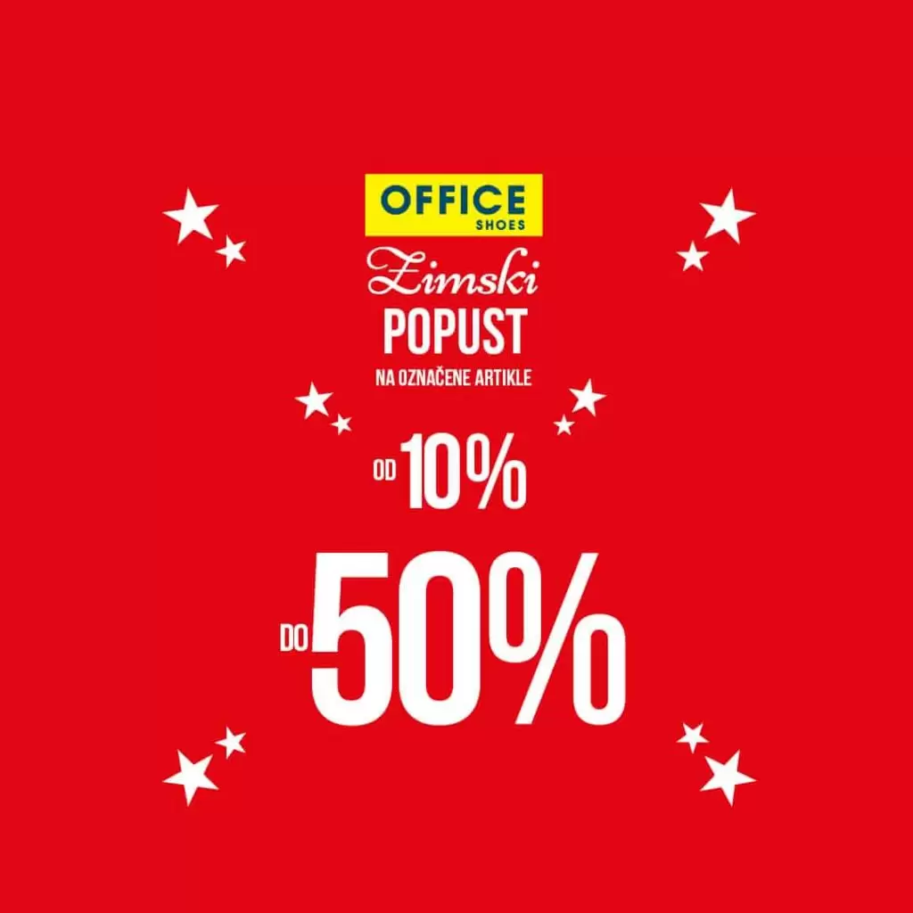 Danas počinju ZIMSKI POPUSTI do -50% u Office Shoes i Timberland radnjama kao i na Web shopu! Požurite da izaberete najbolje modele po super cijenama!