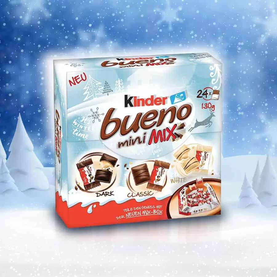Ukoliko još uvijek niste isprobali Kinder Bueno Mini Mix vrijeme je da posjetite Bingo trgovine i pronađite ovaj slatki artikal na našim policama za 5,25 KM i istinski uživate u slatkim zalogajima jedni s drugima. Artikal dostipan do isteka zaliha. ❤❤ ?