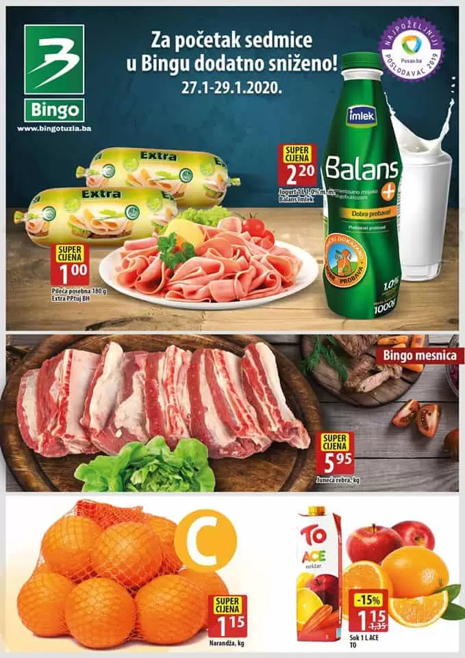 Bingo akcijski katalog. Bingo akcija. Bingo snizenje. Kralj dobrih cijena