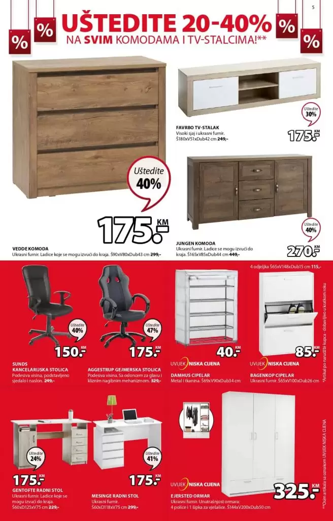 Jysk akcijski katalog. Jysk akcija. Jysk namjestaj. snizenje u Jysku. popusti komoda