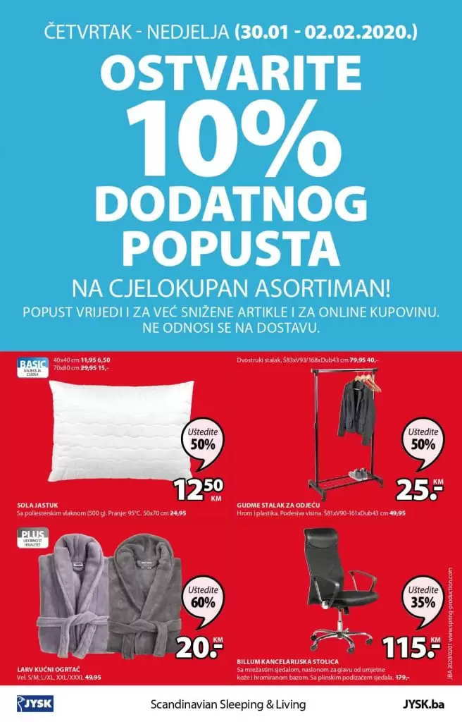Jysk akcijski katalog. Jysk akcija. Jysk namjestaj. snizenje u Jysku. popusti jastuk