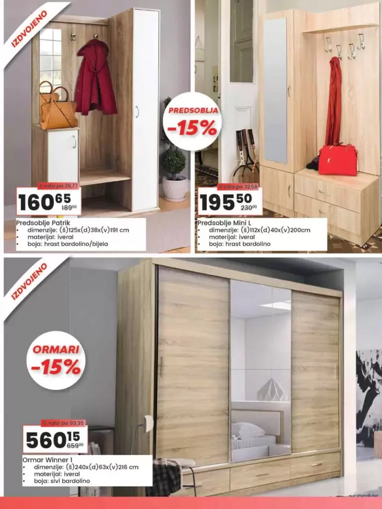 fis akcija. Ambyente namjestaj. snizeno. popust. katalog. akcija. sva snizenja na jednom mjestu. ormar