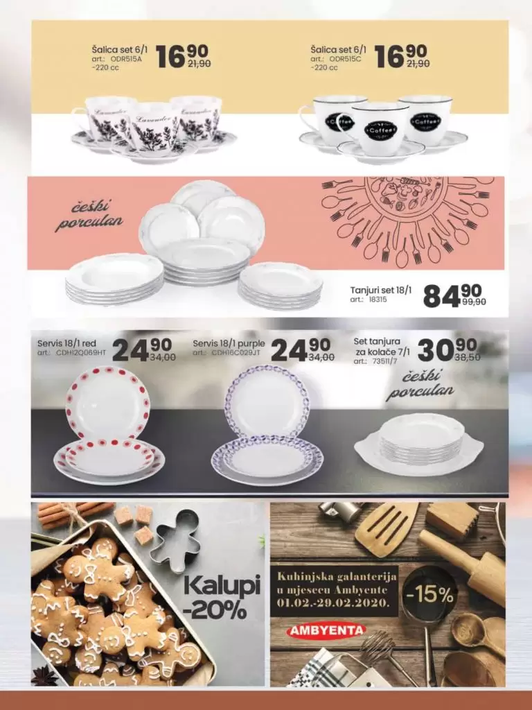 fis akcija. Ambyente namjestaj. snizeno. popust. katalog. akcija. sva snizenja na jednom mjestu. tanjir