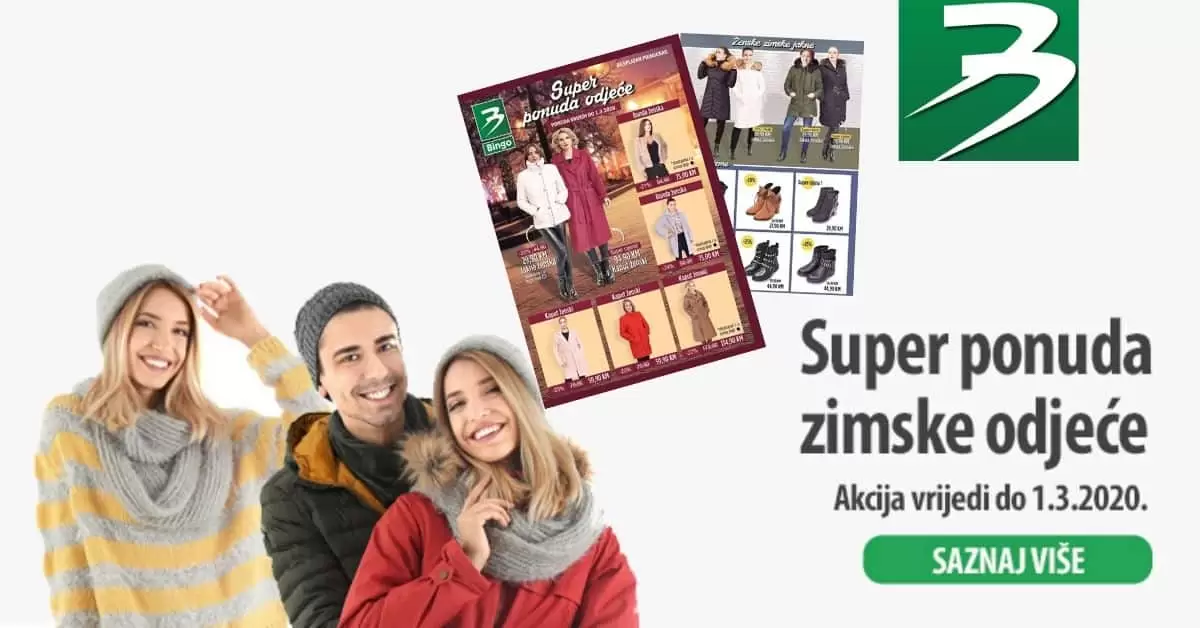 Bingo super ponuda odjece. bingo snizenje. bingo snizeno. AKcija. popusti.