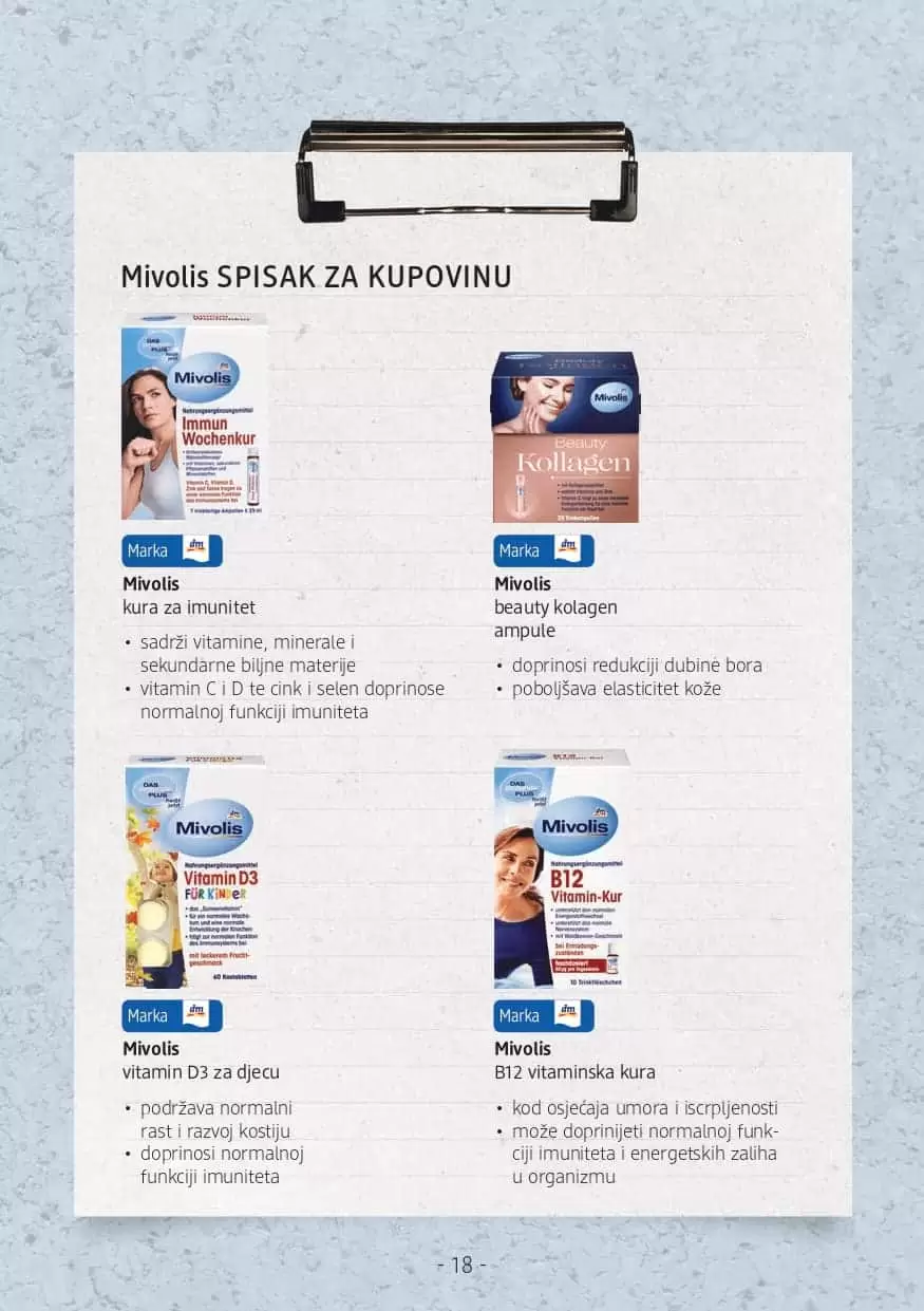 Savjetnik: Osviještena ishrana U dm prodavnicama potražite Savjetnik o osviještenoj ishrani s receptima i savjetima nutricionista.    Ukoliko želite promijeniti svoje svakodnevne prehrambene navike a ne znate odakle početi, u suradnji s nutricionisticama Amelom Ivković O'Reilly, Marizelom Šabanović i Ševalom Hodžić pripremili smo za vas prijedlog recepata kao i savjete šta su najbolje navike kada je osviještena i balansirana ishrana u pitanju. Savjetnik možete pronaći u dm prodavnicama kao i na linku ispod.   Želimo vam sretan početak novih navika i ustrajnost u njima! Jer: PROMJENA POČINJE U TEBI. 