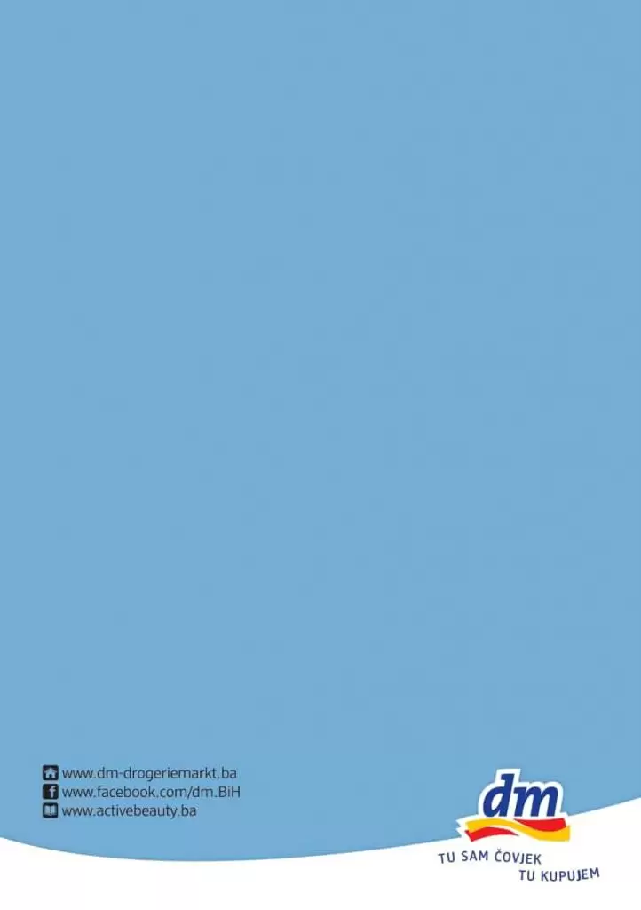 Savjetnik: Osviještena ishrana U dm prodavnicama potražite Savjetnik o osviještenoj ishrani s receptima i savjetima nutricionista.    Ukoliko želite promijeniti svoje svakodnevne prehrambene navike a ne znate odakle početi, u suradnji s nutricionisticama Amelom Ivković O'Reilly, Marizelom Šabanović i Ševalom Hodžić pripremili smo za vas prijedlog recepata kao i savjete šta su najbolje navike kada je osviještena i balansirana ishrana u pitanju. Savjetnik možete pronaći u dm prodavnicama kao i na linku ispod.   Želimo vam sretan početak novih navika i ustrajnost u njima! Jer: PROMJENA POČINJE U TEBI. 