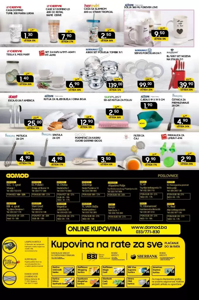 domod akcijski katalog. popust. posudje 