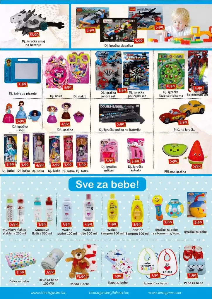 izbor trgovine letak. super akcija. katalog. igracke