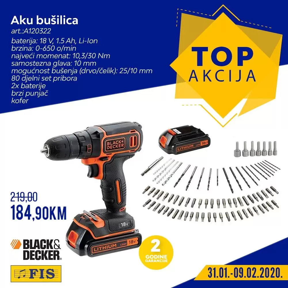 fis akcijski katalog. top akcija fis. snizenje. popust. aku busilica