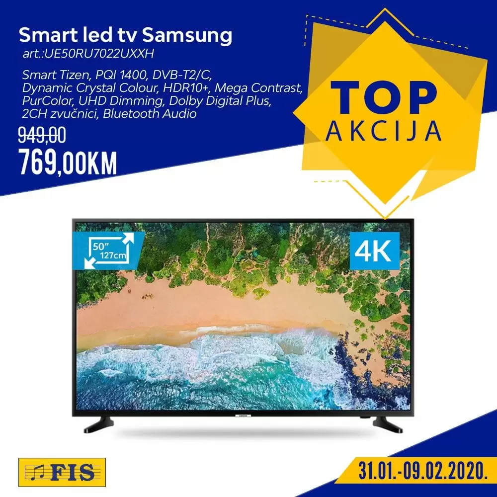 fis akcijski katalog. top akcija fis. snizenje. popust. smart tv