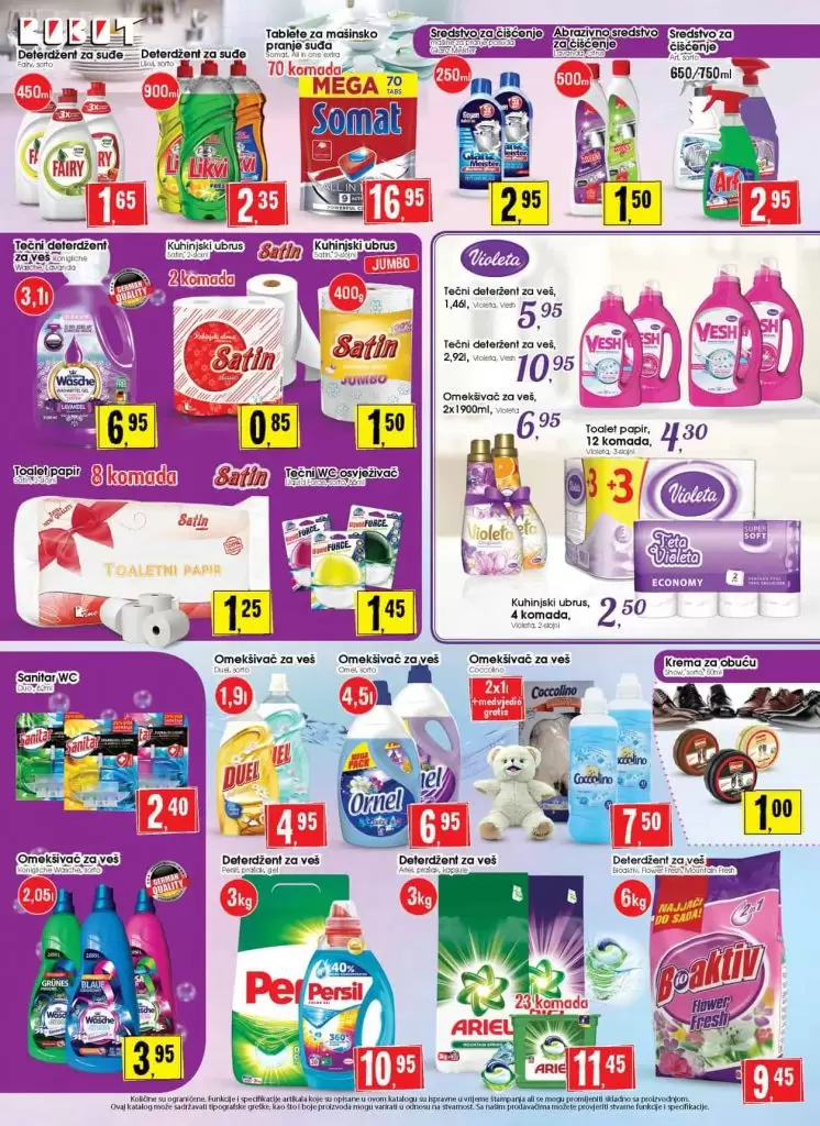 robot akcijski katalog. robot akcija. popust. violeta