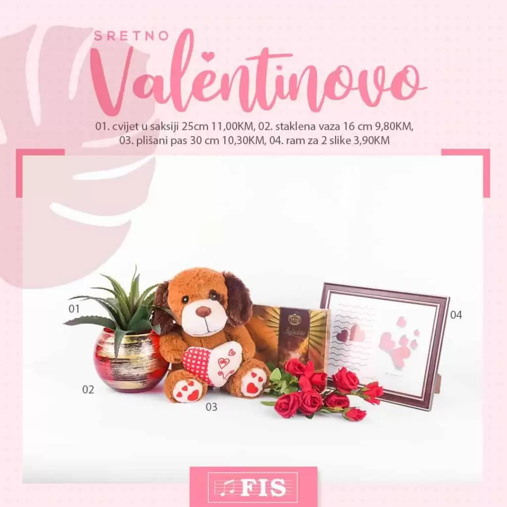 valentinovo u fisu. super akcija. kataloska akcija. 