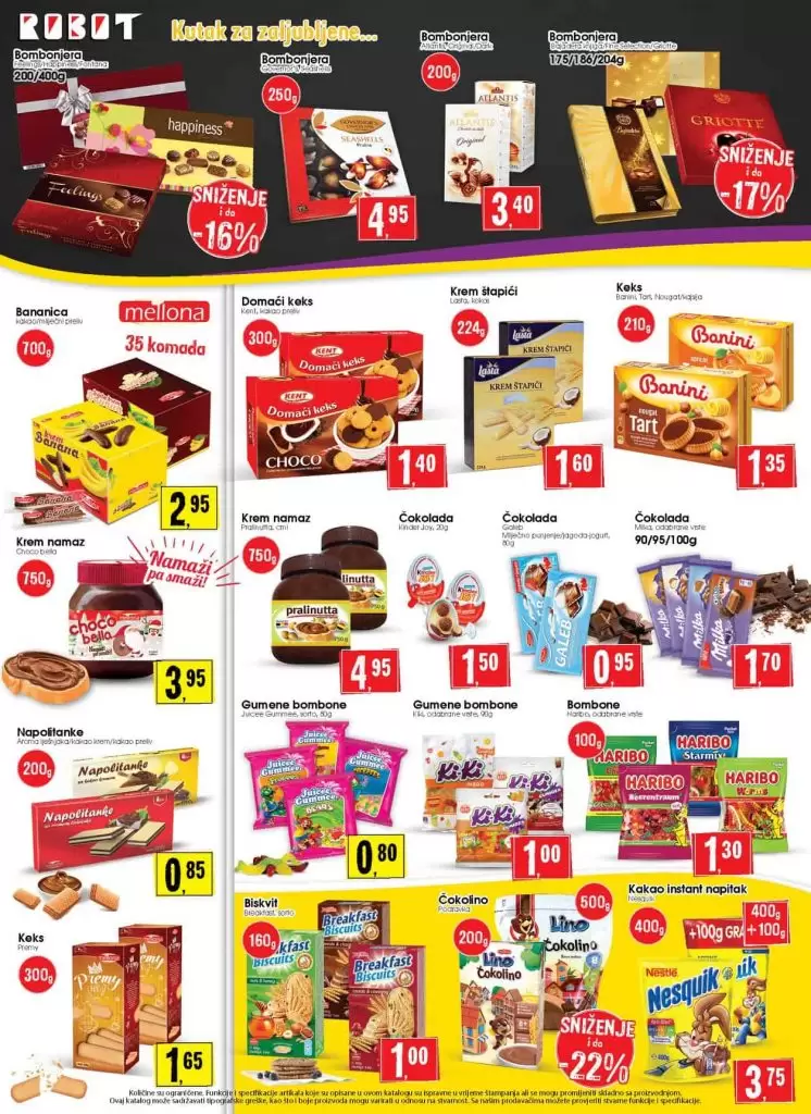 robot akcijski katalog. robot akcija. popust. slatkisi