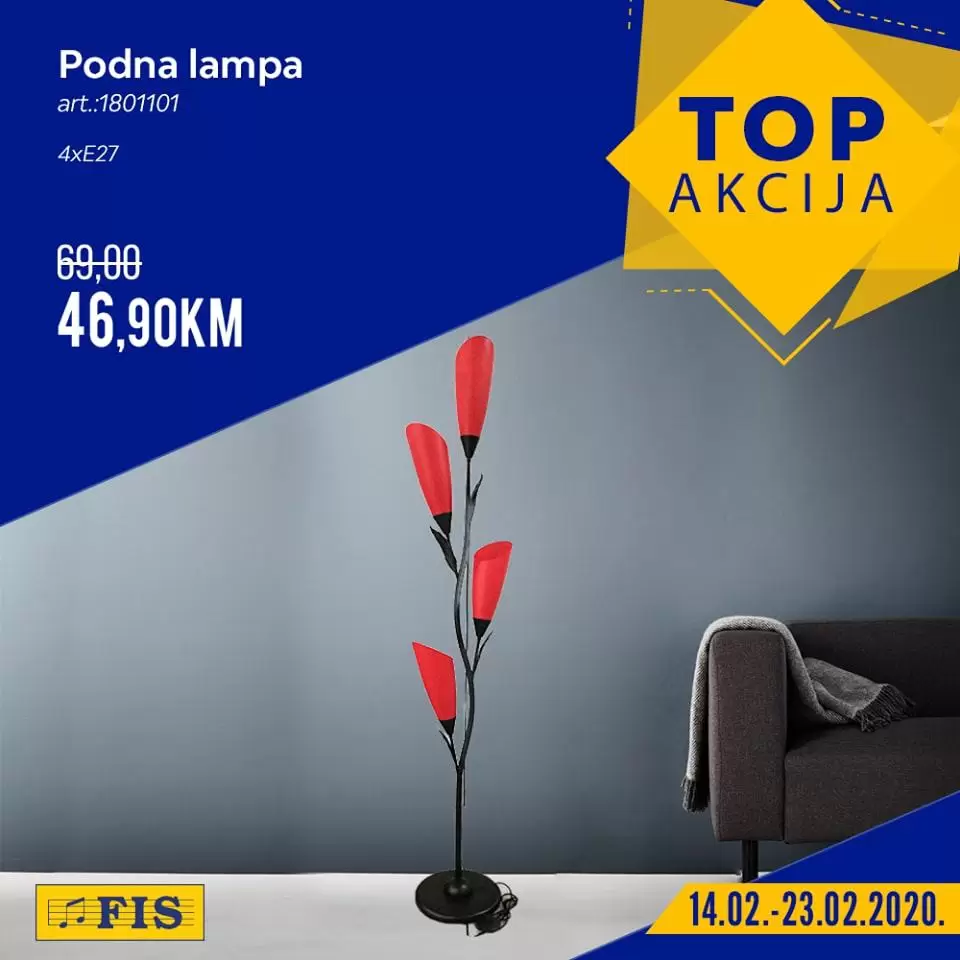 fis katalog. fis akcijski katalog. top akcija. top cijene.  lampa