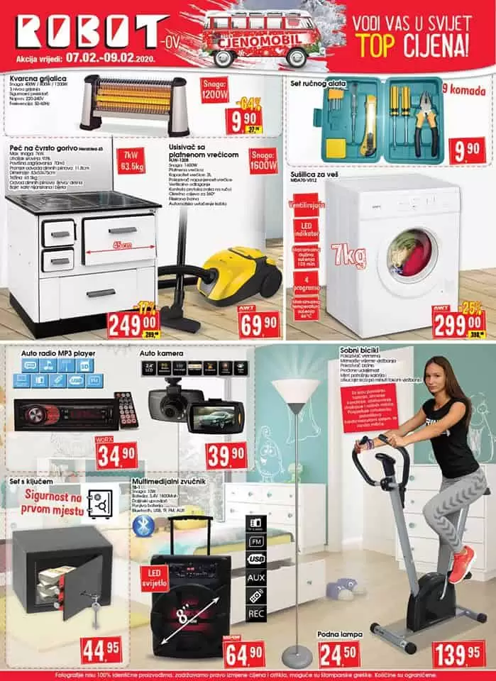 Robot super akcija. akcijski katalog. snizenje. letak