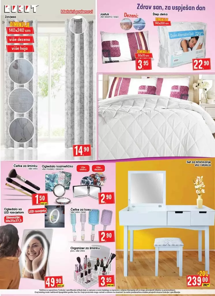 robot akcijski katalog. robot akcija. popust. krevet posteljina