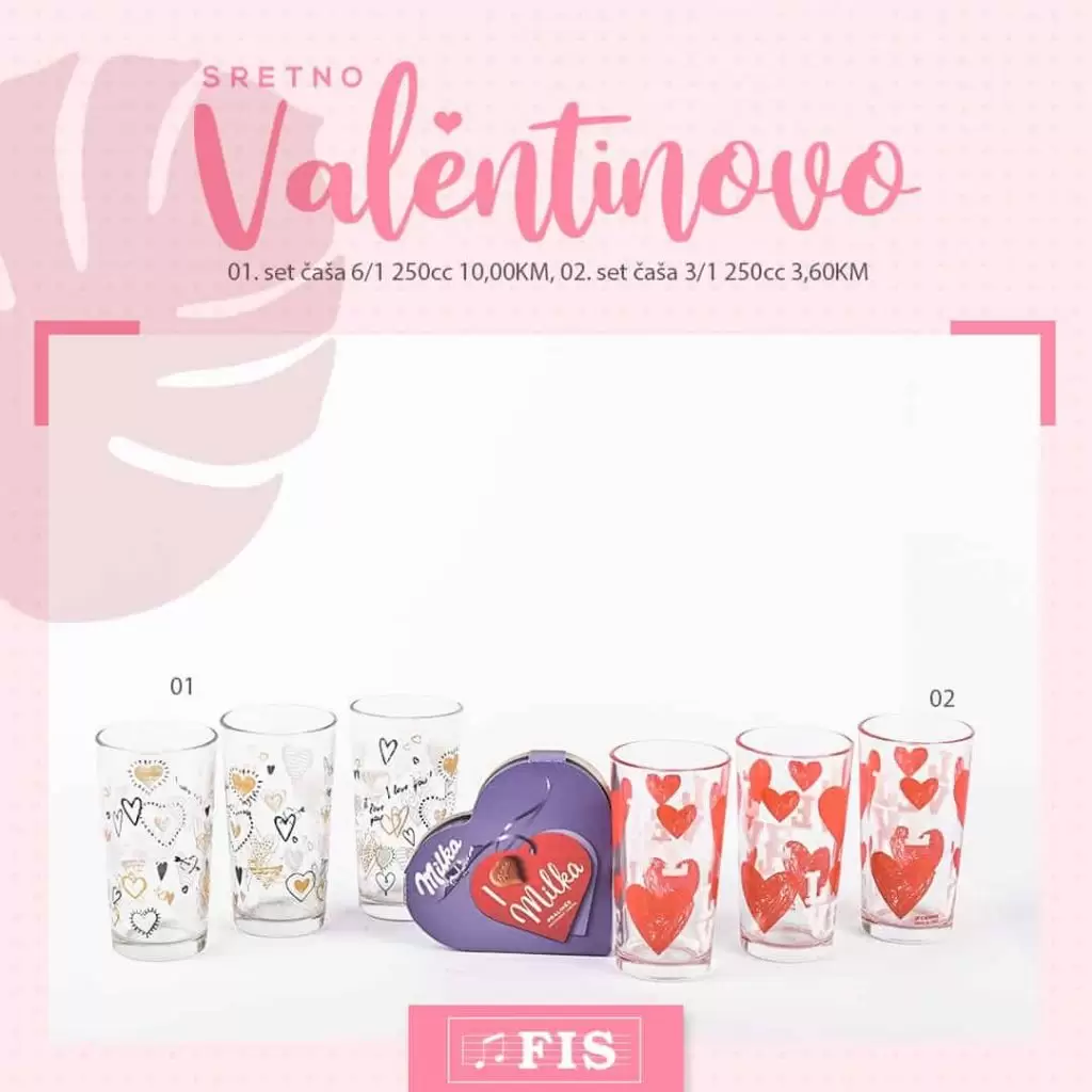 valentinovo u fisu. super akcija. kataloska akcija. milka cokolada
