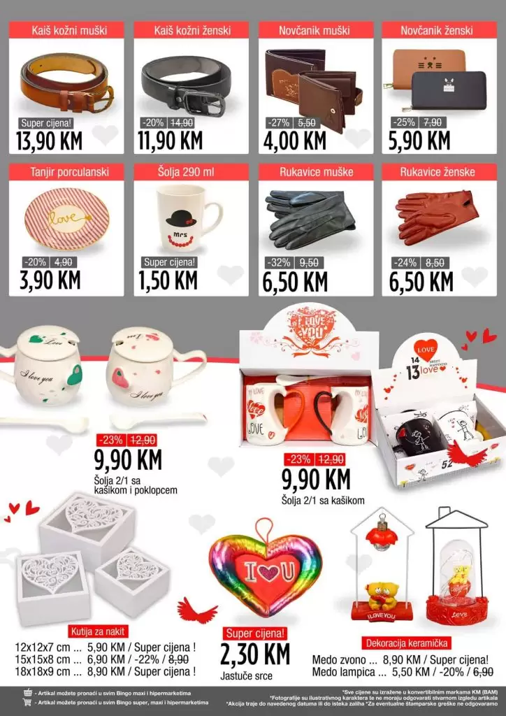 Bingo super akcija. bingo akcijski katalog. snizenje. snizeno sta pokloniti za valentinovo