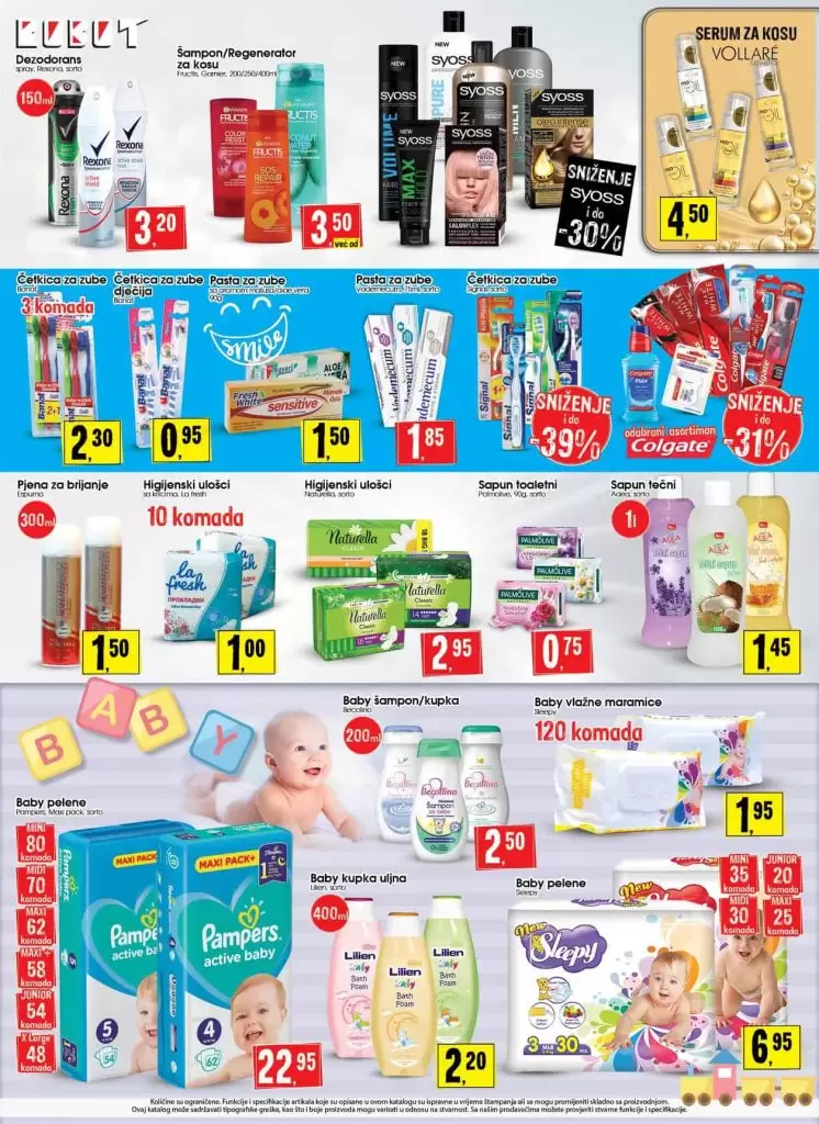 robot akcijski katalog. robot akcija. popust. pelene pampers