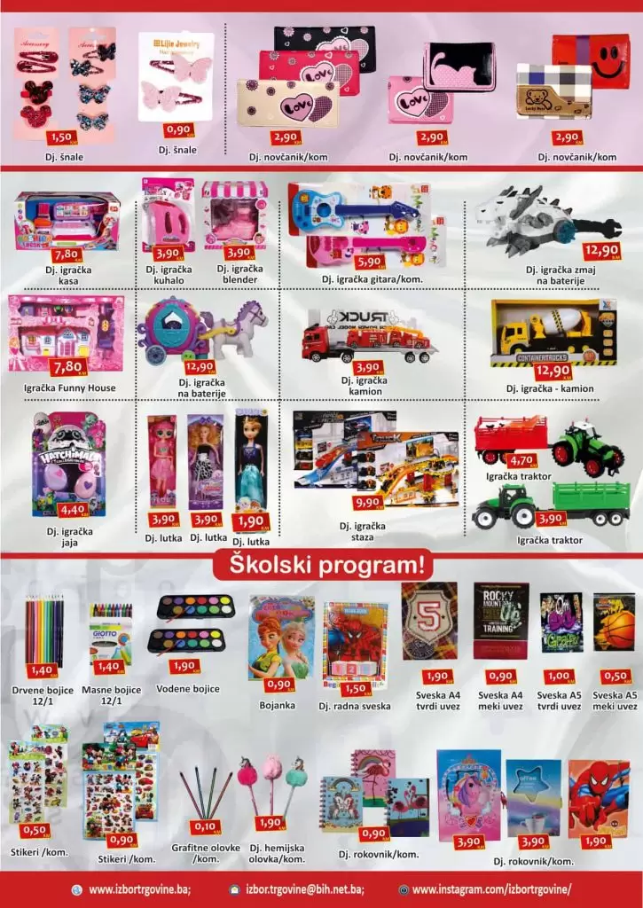 izbor trgovine akcijski katalog. super akcija. snizeno, popust. 