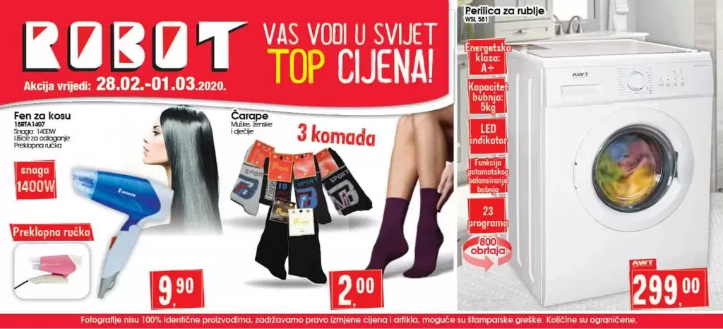 Rbobot akcijski katalog. Robot katalog. prehrana. snizenje. 