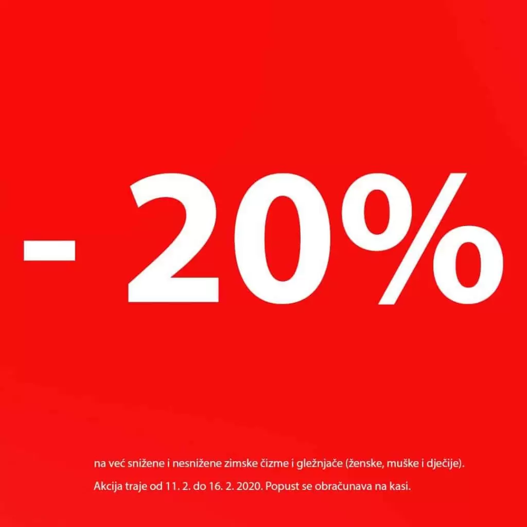 Sniženje u Deichmannu! - 20% na zimske čizme i gležnjače.