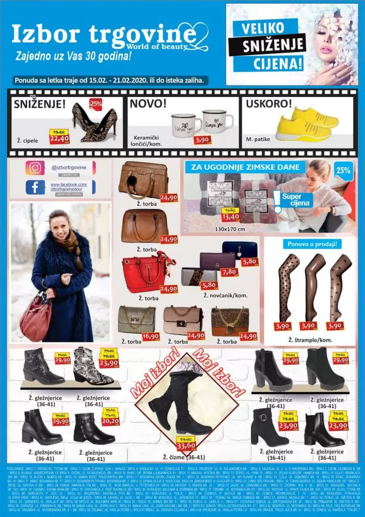 Izbor trgovine akcijski katalog. super akcija. snizenje. popusti. snizeno.