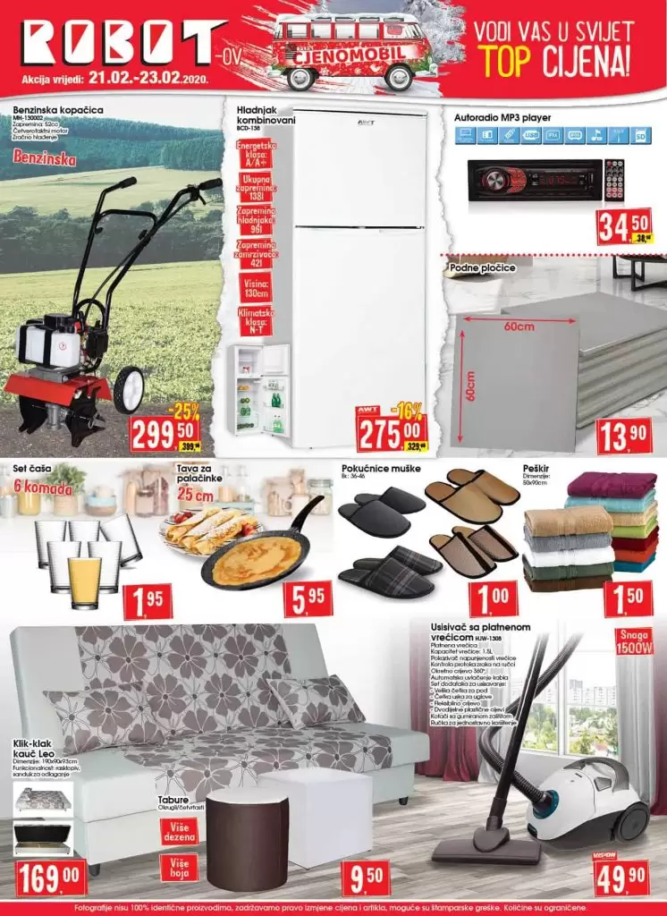robot vikend akcija, katalog. snizenje