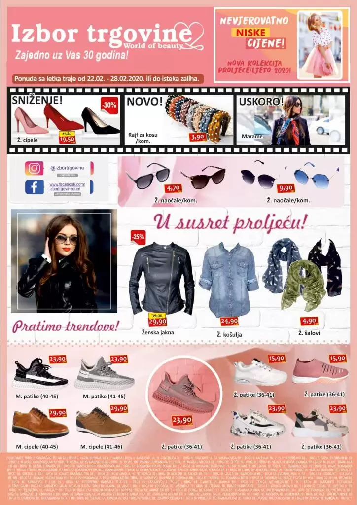 izbor trgovine akcijski katalog. super akcija. snizeno, popust. 