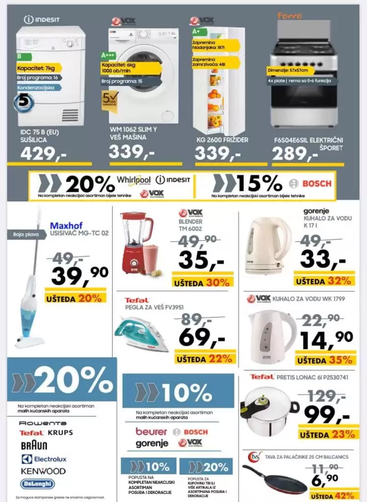 domod akcijski katalog. svijet snizenja. sva snizenja na jednom mjestu. tehnika