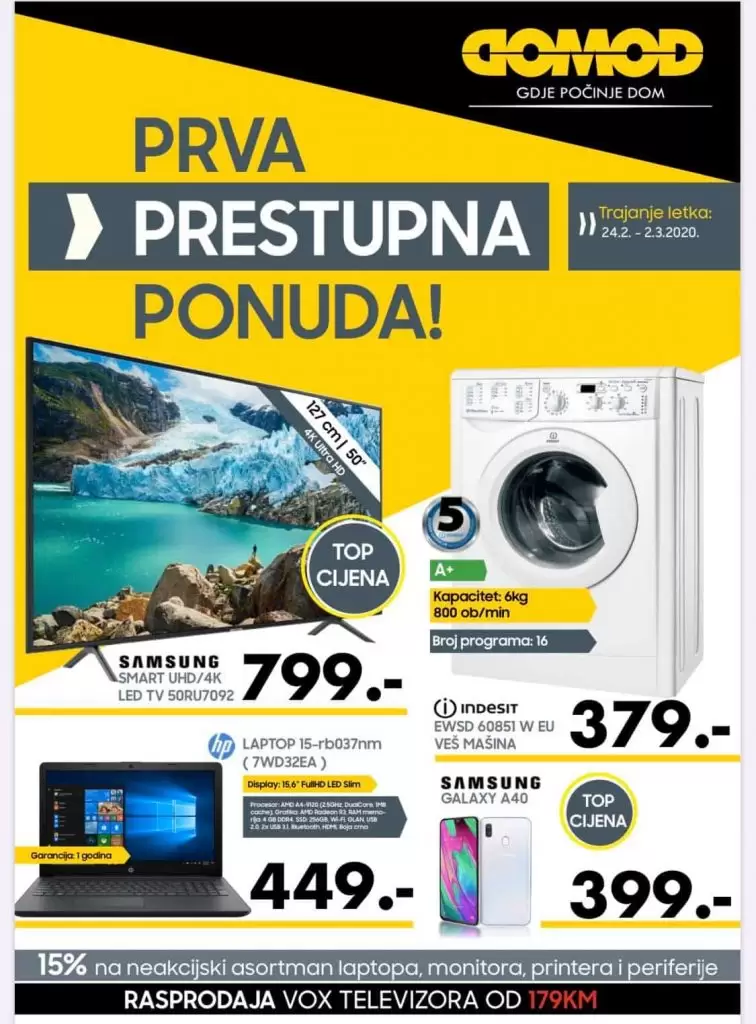 domod akcijski katalog. svijet snizenja. sva snizenja na jednom mjestu. tehnika