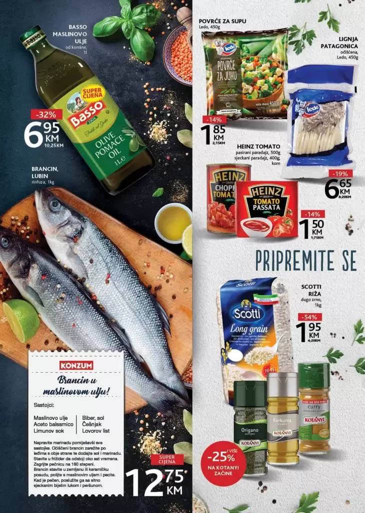Konzum akcijski katalog. akcija. snizenje. popusti. letak. Bingo katalog.