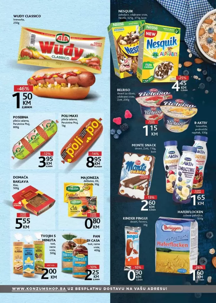 Konzum akcijski katalog. akcija. snizenje. popusti. letak. Bingo katalog.