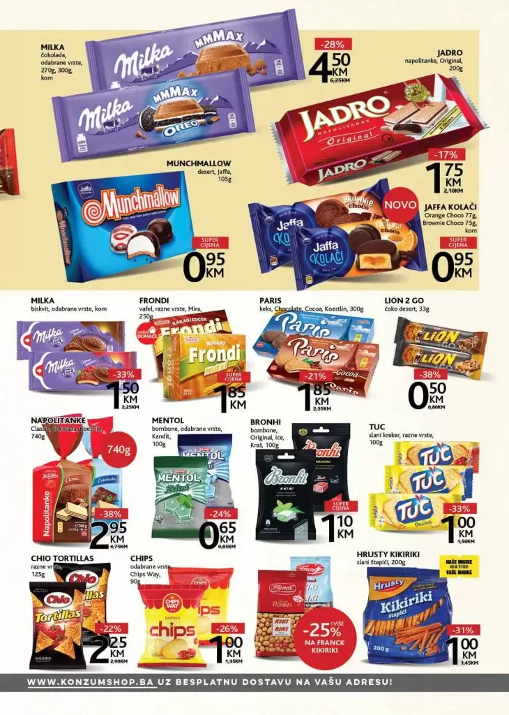 Konzum akcijski katalog. akcija. snizenje. popusti. letak. Bingo katalog.