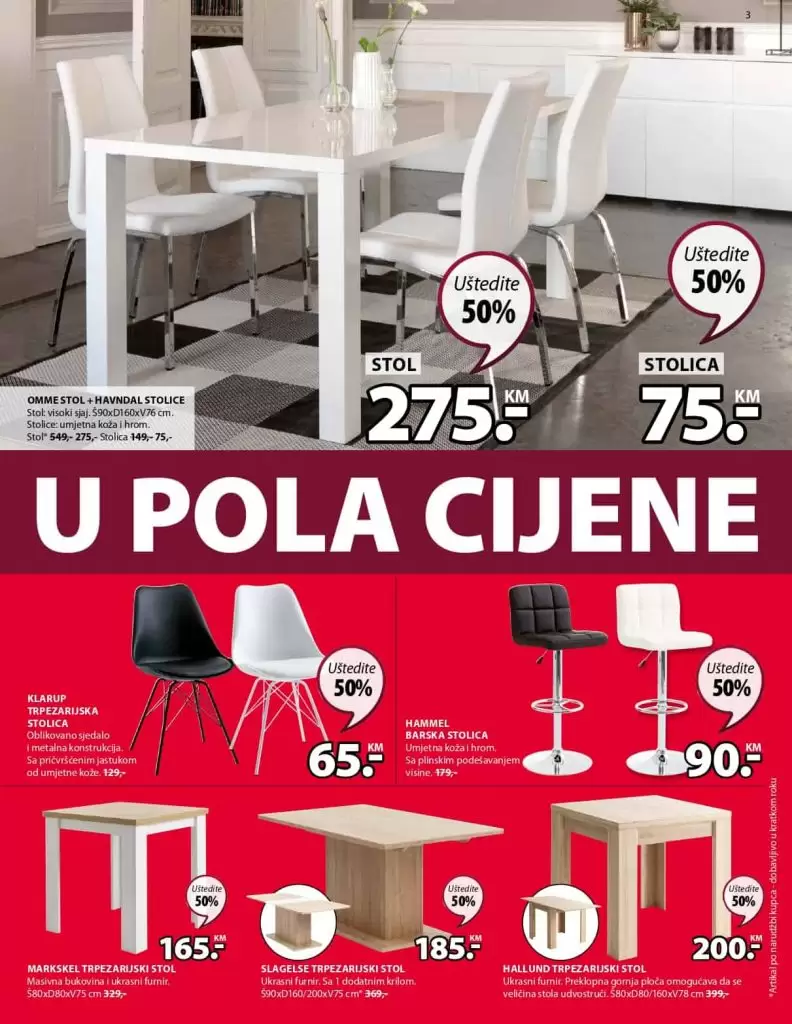 Sve u pola cijene jysk. Akcijski katalog. super akcija. popust. 