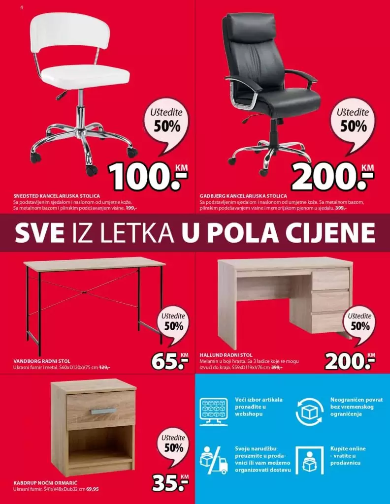 Sve u pola cijene jysk. Akcijski katalog. super akcija. popust. 