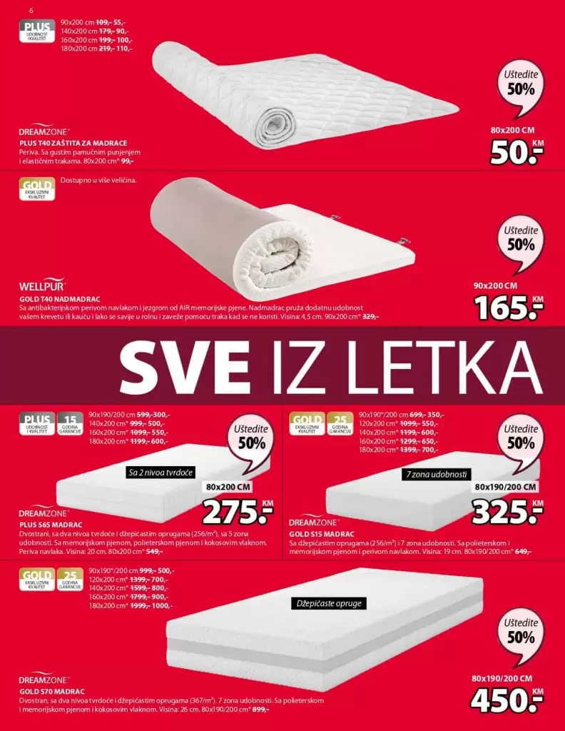 Sve u pola cijene jysk. Akcijski katalog. super akcija. popust. 