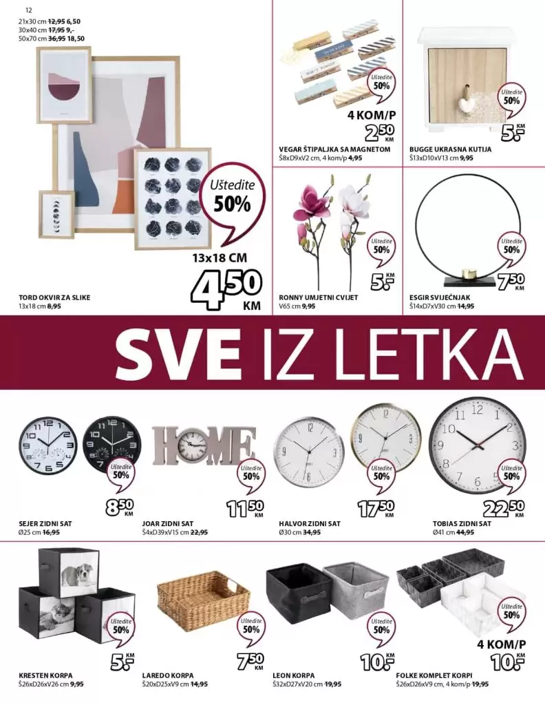 Sve u pola cijene jysk. Akcijski katalog. super akcija. popust. 